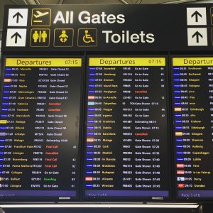 organised when flying snopake departure board transport air travel