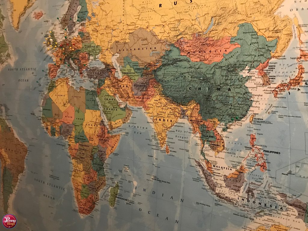 World Map Penny Travels